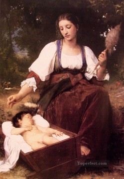 Berceuse Realismo William Adolphe Bouguereau Pinturas al óleo